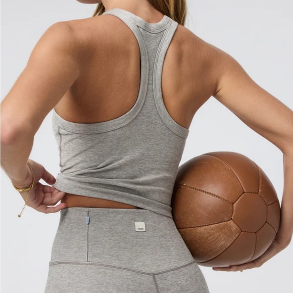 Elevation Racerback Tank - Cobblestone Heather - Picture 2 of 4